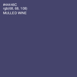 #44446C - Mulled Wine Color Image